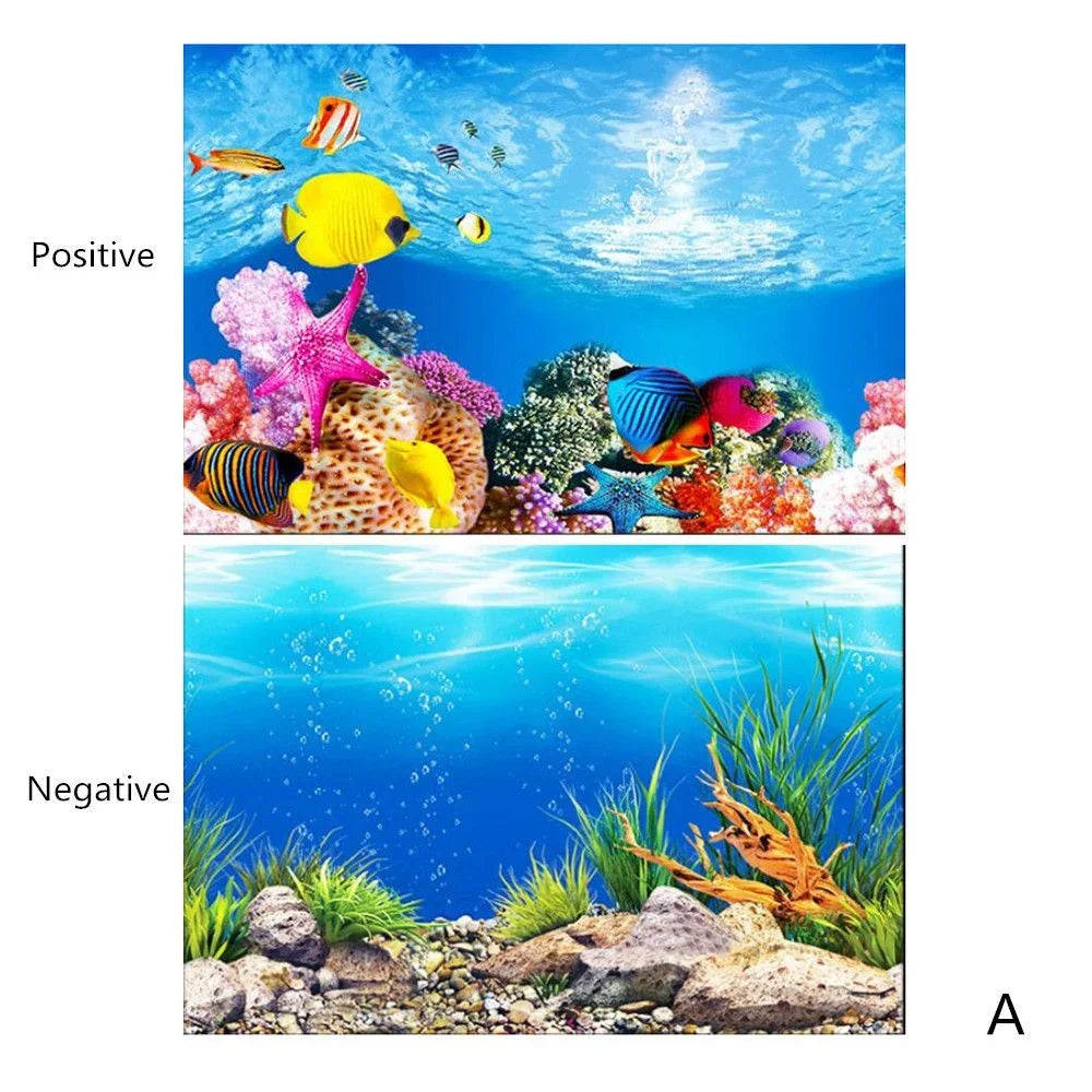 Aquarium Background Decoration Sticker