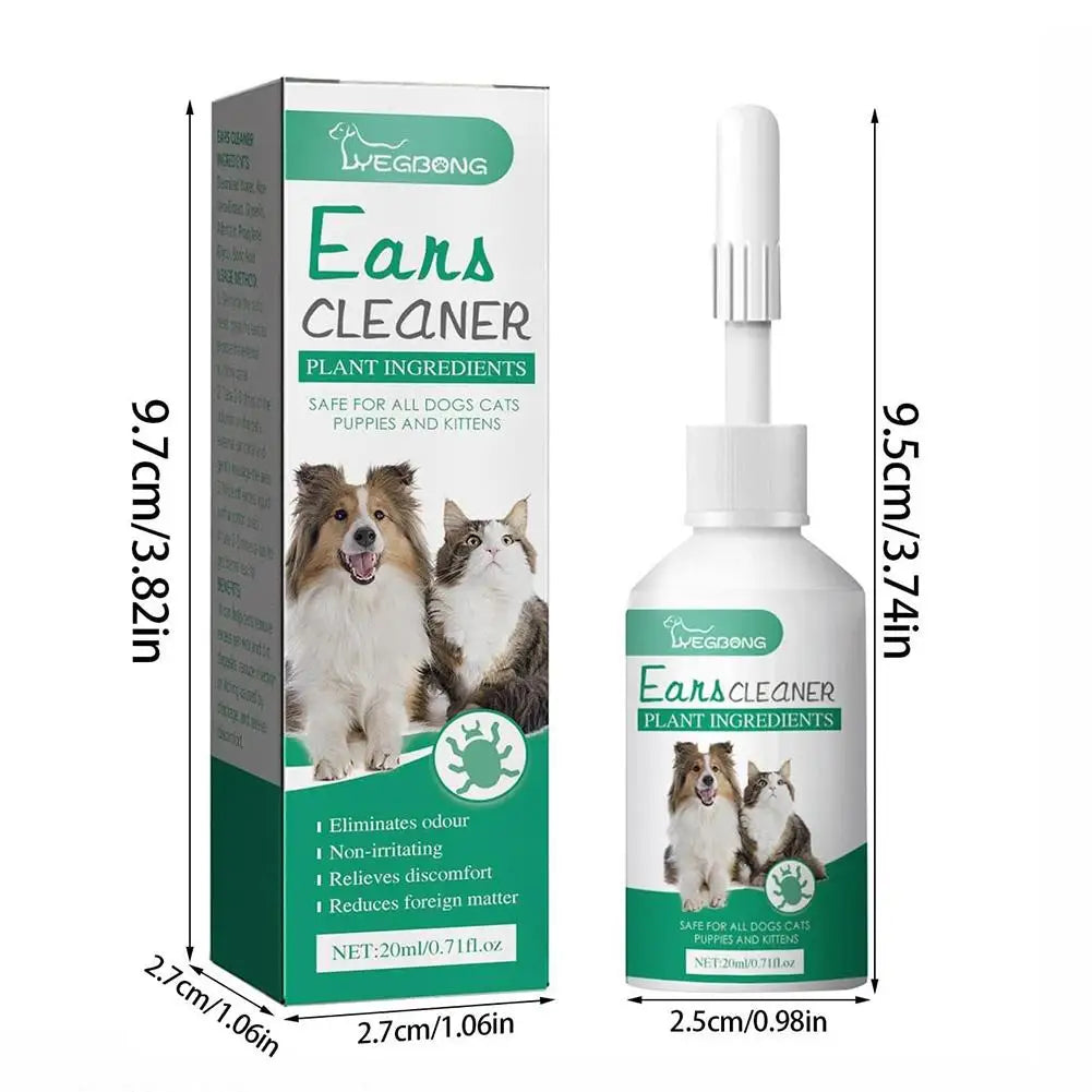 Pet Ear Drops Yeast Mites Infectiones Control Odor Removal Relieves Itching Anti Inflammatory