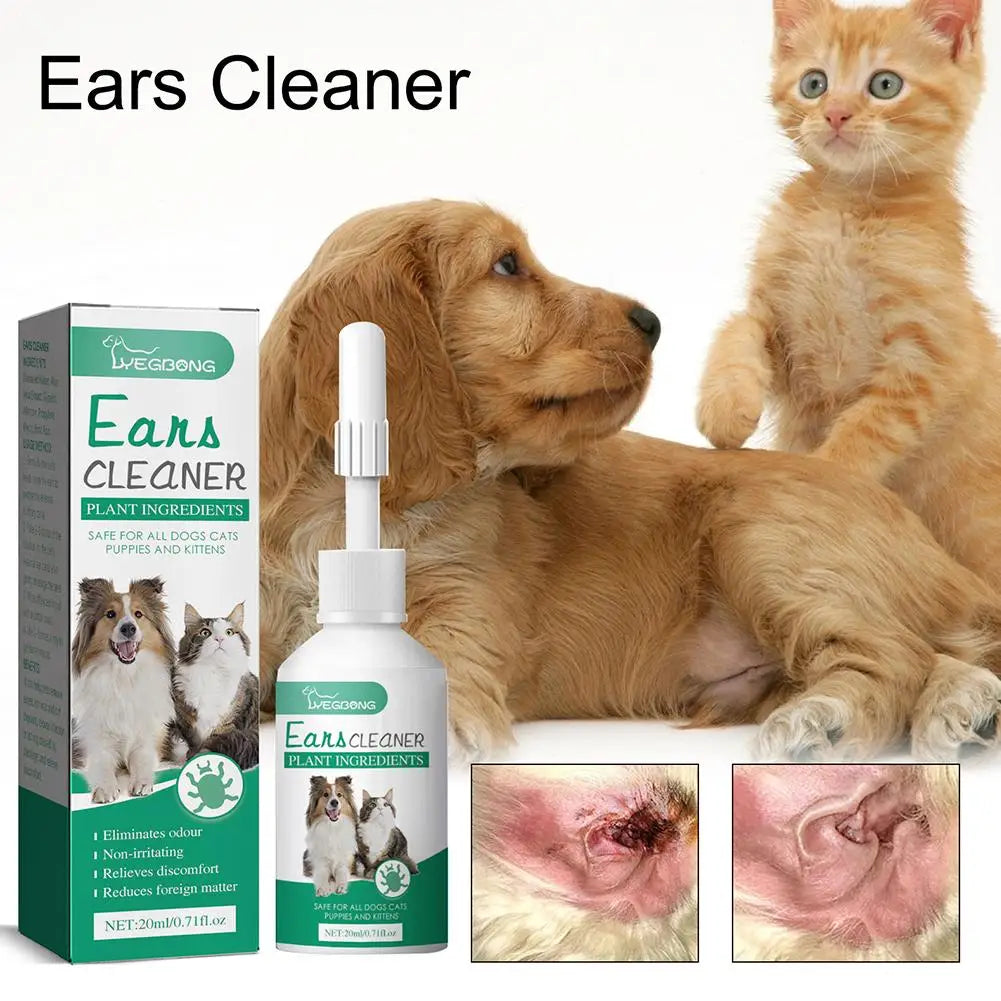 Pet Ear Drops Yeast Mites Infectiones Control Odor Removal Relieves Itching Anti Inflammatory