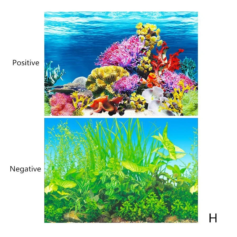 Aquarium Background Decoration Sticker