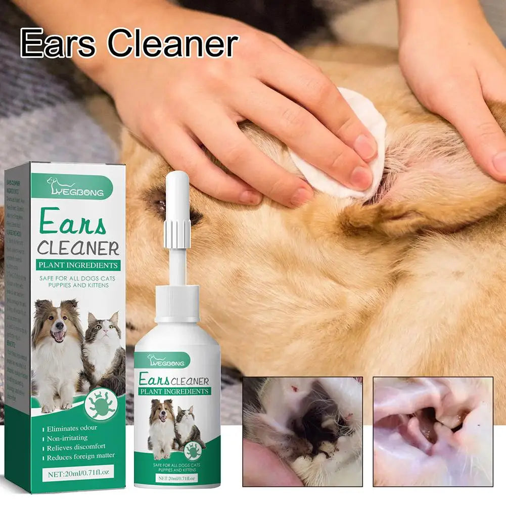 Pet Ear Drops Yeast Mites Infectiones Control Odor Removal Relieves Itching Anti Inflammatory