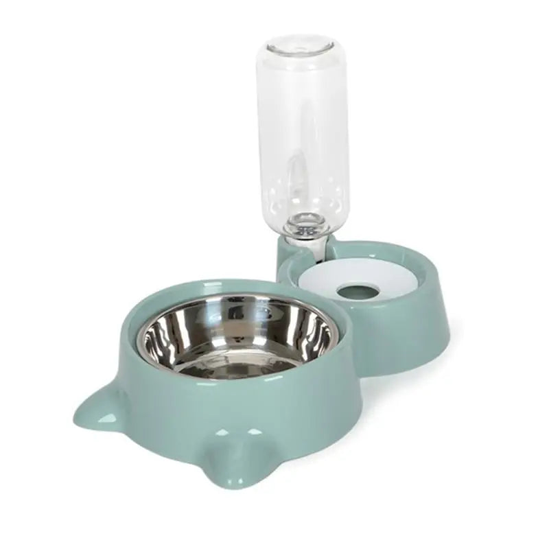 Pet Bowl Fountain Automatic Food Water Feeder