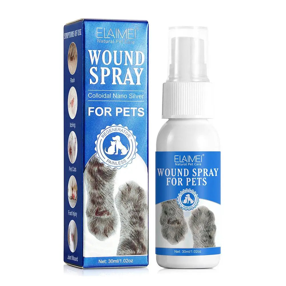 30ml Pet Wound Spray Dog Cat Skin Rash Moss