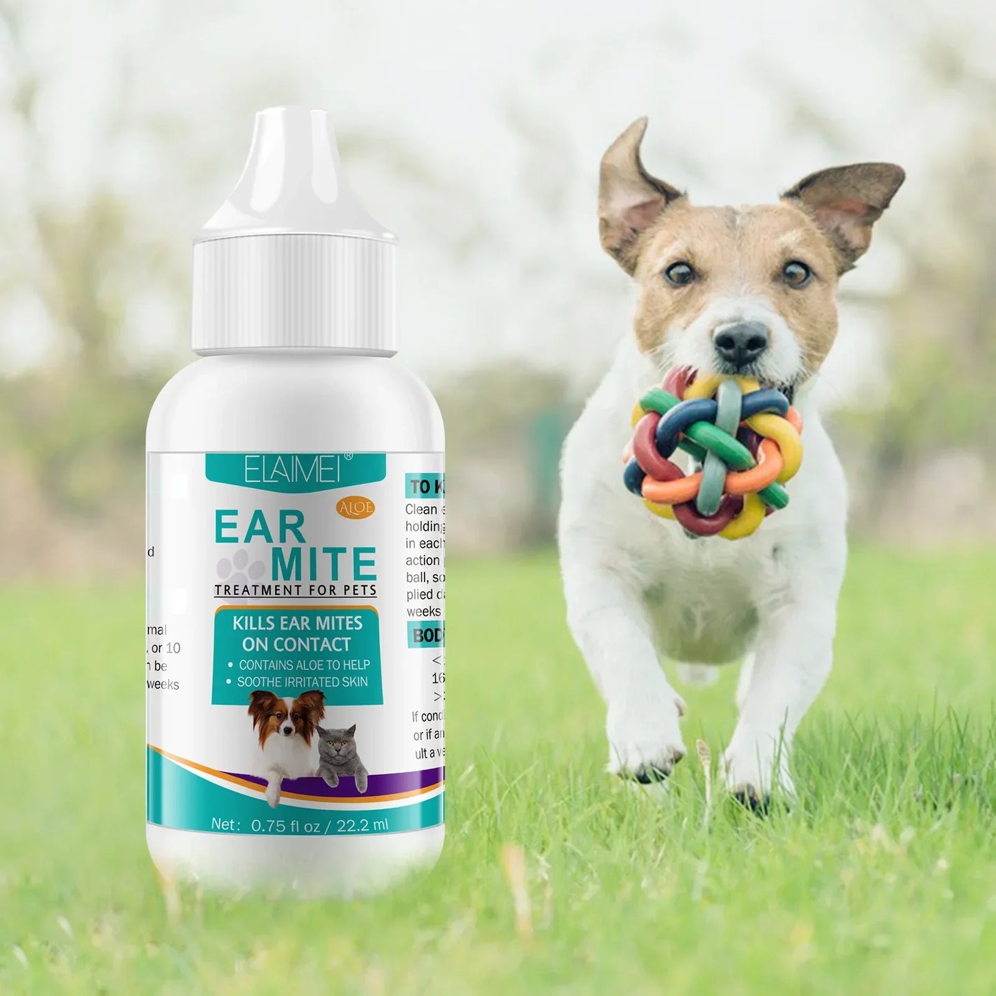 Pet Ear Mite Oil Ear MiteTreatment for Dogs and Cats